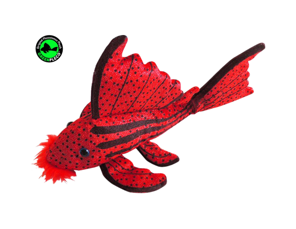 GreenPleco - Crimson Pleco Plüschtier