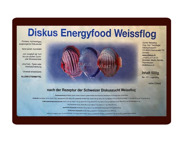 Diskus Energyfood Weissflog 500g