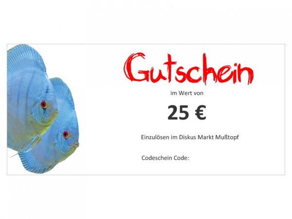 Geschenk Gutschein 25 EURO